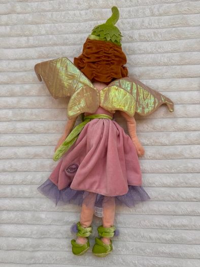 Disney Prilla Fairies Soft Plush Disney Store Fairy Doll dirty approx. 52 cm. Used Please see photos