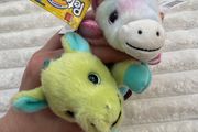 Russ Petooties Pets Rainbow Unicorn and Dragon Plush approx. 5 Please see photos