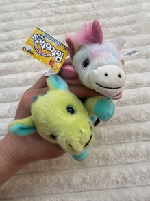 Russ Petooties Pets Rainbow Unicorn and Dragon Plush approx. 5 Please see photos