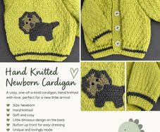 Hand knitted cardigan
