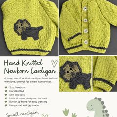 Hand knitted cardigan