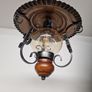 Vintage French Copper 1970s ceiling light Image 5