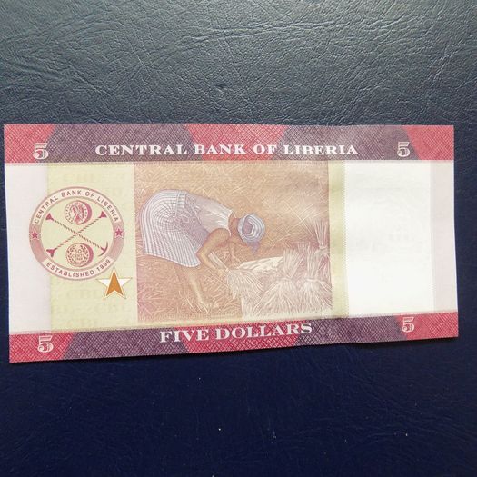 Liberia 2016.5 Dollars.Crisp,bright Uncirculated Banknote.