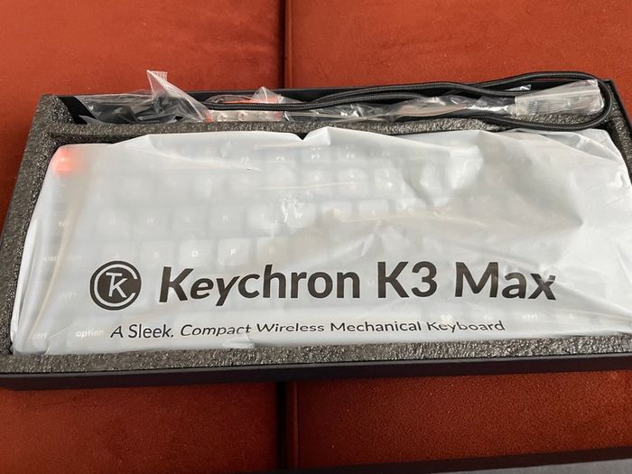 Keychron K3 Max Wireless Mechanical Keyboard RGB, Hot-Swap, Brown Switches Like New