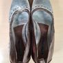 Womens Marco Moreo wedge shoes slip on gold and silver Size UK 4 EU 36.5 platform heel Image 7