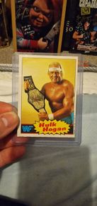 WWF Hulk Hogan 1985 Topps Canadian Rookie Card #1 NM - WWE