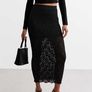 Brand new Black Frill Hem Lace Midi Skirt, NEW LOOK, SIZE 8 Image 8