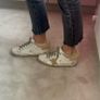 Golden Goose shearling superstar trainers Image 10