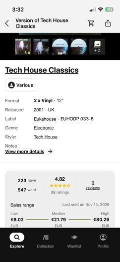 Tech house classics 2x12" vinyl