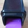 A Cute Purple & Black Swing Lid Bin - Size in Pics - E Image 4
