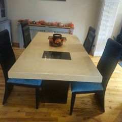 Table and Chairs and sideboard