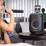 VS-275 Karaoke Machine with 2 Wireless Microphones, Portable Bluetooth Speaker with phone holder, 60w Speaker, Light Effects, Records Singing, TWS, AUX Image 2