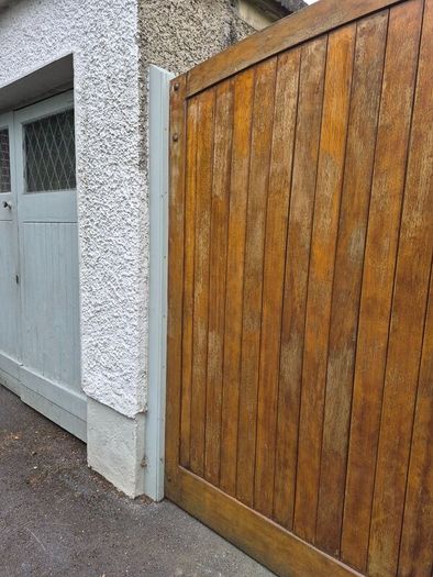 Solid wood garden gates