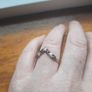 9 Carat Gold Garnet & CZ Vintage Ring Image 3