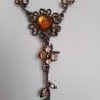 Victorian revival aesthetic  dark antiqued metal with warm amber tones Image 3