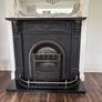 Cast iron fireplace , silver surround & fire guard Image 2