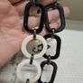 Black & Cream Link Statement Necklace Image 2