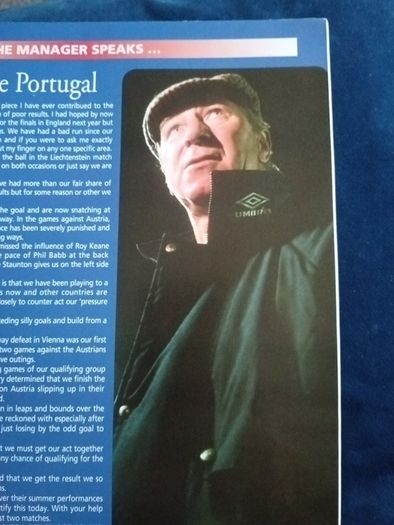 Irl. vs. Latvia, Vintage Souvenir Program