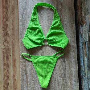 Electric Green Lingerie set, size 10