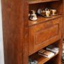 Rustic Solid Oak Bookcase Bureau Image 3