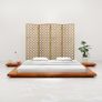 Japanese Futon Bed Frame Solid Acacia Wood 200x200 cm Image 8