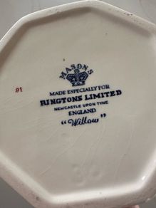 Masons Ironstone Ringtons Collectables Large Jug & Storage Jar Made in England