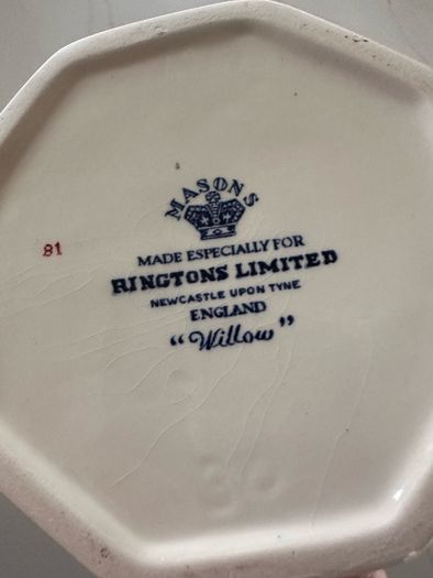 Masons Ironstone Ringtons Collectables Large Jug & Storage Jar Made in England