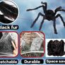 Halloween Giant Spider Decorations 150cm Halloween Decorations Outdoor Halloween Large Spider with Halloween Spider Web (60g) Giant Halloween Spider for Halloween Image 5