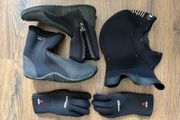 Cressi boots+gloves+hood, color: black