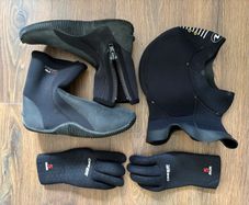 Cressi boots+gloves+hood, color: black