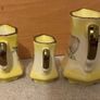 Vintage set of 3 ceramic pitchers/creamers by Ballyporeen Fine Ceramic Image 5