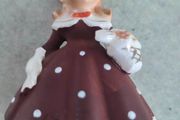 Vintage Bone China Fegurine Of Flower Gril.