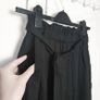 H&M Black High Waisted Paperbag Wide Leg Palazzo Trousers Culottes 6UK/34EU Petite Image 4