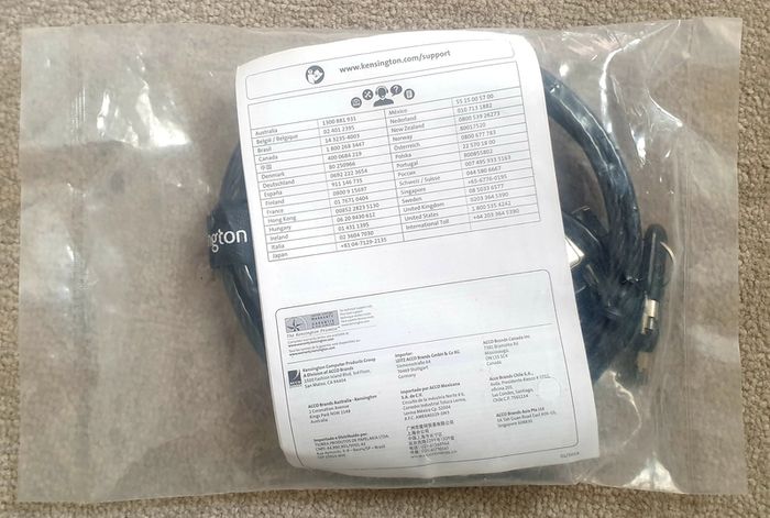 Kensington 3-in-1 Keyed Laptop Lock (ClickSafe 2.0)
