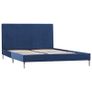 Bed Frame Blue Fabric 120x190 cm Image 2