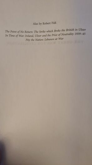 The Great War For Civilisation. The Conquest Of The Middle East. By Robert Fisk. 1366 Pages. Hardback In Good Condition.
