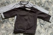 Grey baby boy jacket and matching bodysuit 6-9m