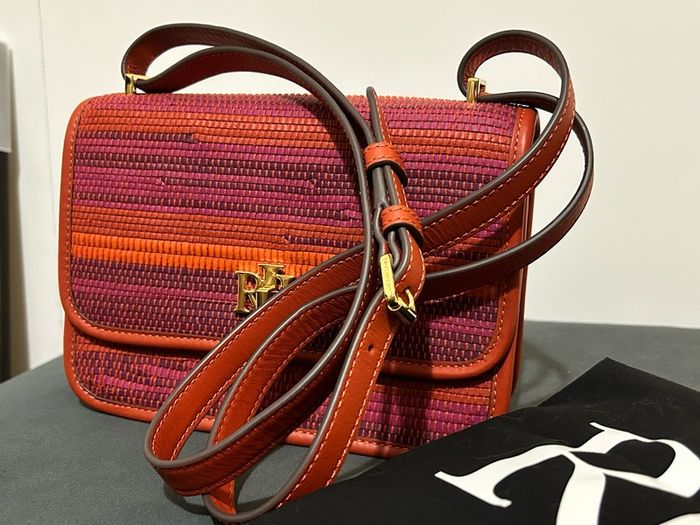 Ralph Lauren Striped Leather Bag