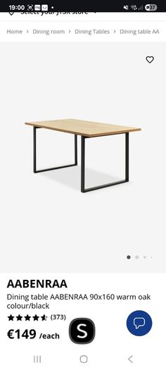 dining table and 4 chairs