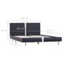 Bed Frame Black Faux Leather 135X190 cm Image 6
