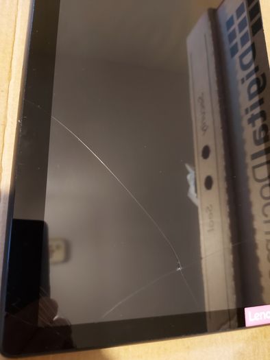 Lenovo 10.1 tablet, Model TB-X505F working perfect. The screen is cracked but doesn't affect touchscreen
