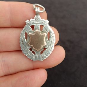 Vintage Sterling Silver Award Medal