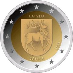 Latvia 2 Euro Commemorative Coin 2025 - Selija. Uncirculated.