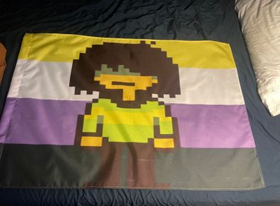 Deltarune Kris Non-Binary Flag