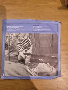 Readers Digest At Home With French Lesson 27 and 28 7 inch Vinyl 33 3 RPM RDM 2404