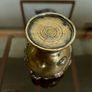An Antique Japanese Meiji Period Brass And Copper Miniature Vase Image 5