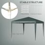 2.7x2.7m Heavy Duty Garden Gazebo Party Tent White Image 5