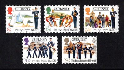 1983 Guernsey Centenary of The Boy's Brigade Commemorative Stamp First Day Cover Mint Never Hinged (MNH)