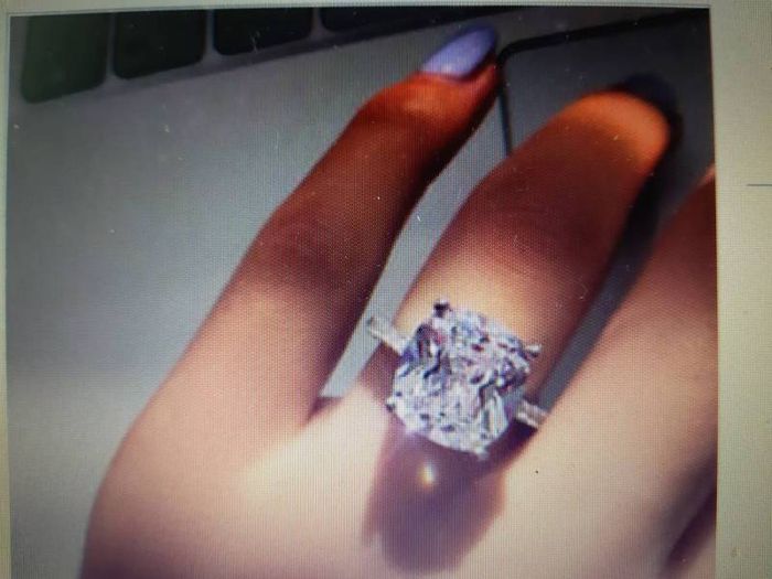 Sterling Silver 4ct Solitaire .