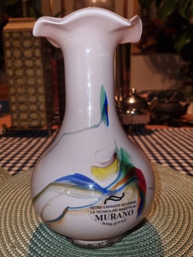 Murano glass vase